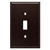 Single Switch Wall Plate - Cocoa Bronze