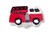 Charming Handpainted Resin Fire Truck Knob LQ-P25305T-RES-C