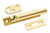 Bright Solid Brass 3" Slide Lock LQ-B05453D-PL-C