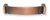 Rustic Square handle Satin Bronzed Copper Francesca Collection96Mm L-P49596-SBC-C