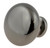 Black Chrome - Black Stainless Steel Logan Knob 1-1/4" Dia. P50150-BLC-A