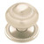 Empire Knob with Backplate 35mm  Brushed Satin Silver L-PN0401-BST-C