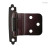 Pair  3/8" Inset Hinge - Semi Concealed - Self-Closing - Oil Rubbed Bronze L-H0104AC-500-C