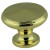 Peaked Small Knob 1" Brass Plated  L-PN0396-PB-C