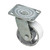 4 in. Zinc-Plated Industrial Swivel Plate Caster with 770 lb. Load Rating