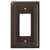 Liberty Architectural Decorator Rocker Switch-GFCI Wall Plate - Walnut