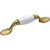 handle Brass Plated w/ White Ceramic 3" LQ-P50011C-PBW-C