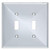 Franklin Brass - Beverly Double Toggle Switch Wall Plate - Polished Chrome - 135874