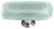 Stratum spruce green long knob with polished chrome base