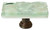 Skinny Glacier spruce green long knob with oil rubbed bronze base