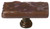 Skinny Glacier woodland brown long knob with oil rubbed bronze base