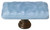 Glacier powder blue long knob with oil rubbed bronze base