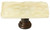 Skinny Glacier pale yellow long knob with oil rubbed bronze base