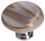 Cirrus white with brown round knob with polished chrome base