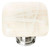 Cirrus vanilla & white mardi gras knob with polished chrome base