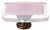 Reflective pink long knob with oil rubbed bronze base