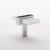 Adjustable white knob with polished chriome base