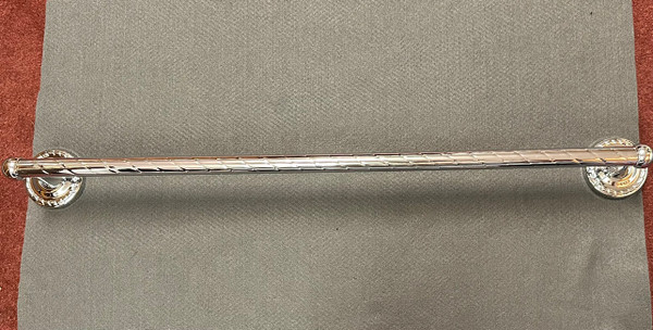 (12 Pack) 24" Solid Brass Towel Bar Polished Chrome