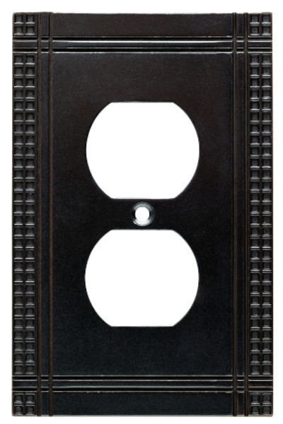 Mission Soft Iron Single Duplex Wall Plate - W32742-SI-U662666