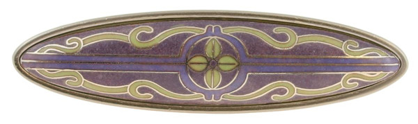 Cloisonne Dynasty handle 3" Centers LQ-PBF680Y-LAV-C