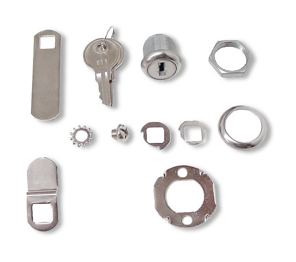 Cam Lock - Stainless Steel Finish - Keyed Alike 5/8" LQ-L0958A-SS-C