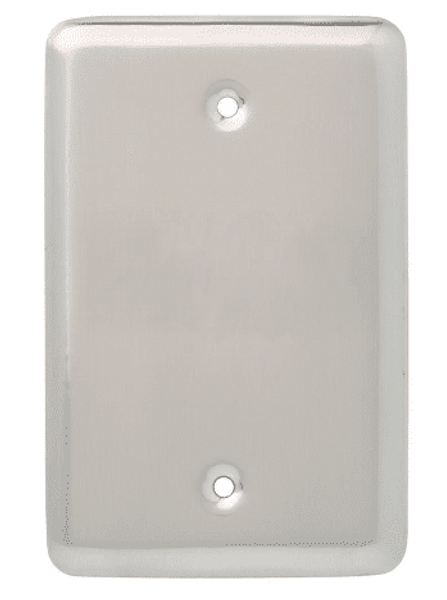 Stamped Round Single Blank Sn Wall Plate - 126441