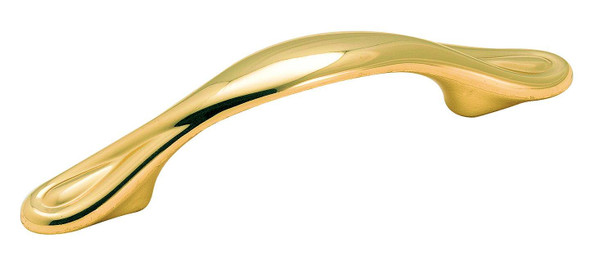 Amerock Reflections handle Polished Brass 3"C-C AM-BP1383-3