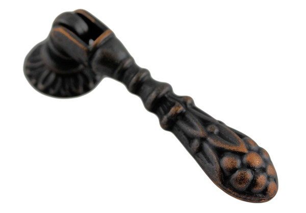 Victorian Style Pendant Drop handle Venetian Bronze Copper Highlights P8017-DAC