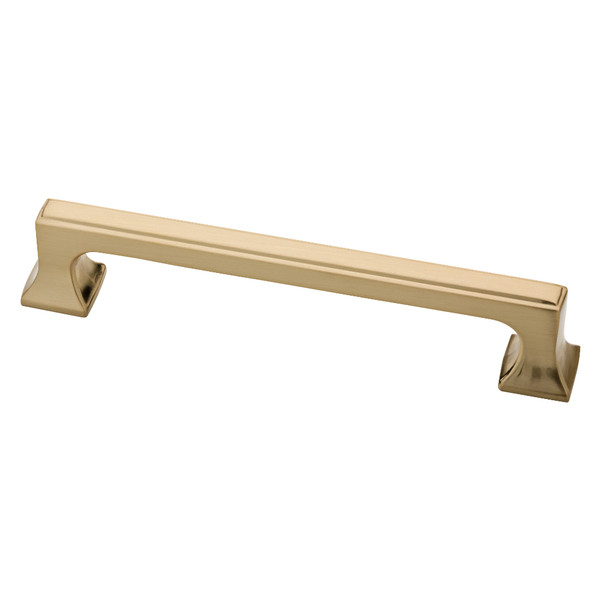 Square Foot Soft Brass Finish 128mm handle  P28670-SBS-C