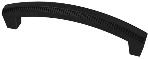 Textured Arched handle - Black - 96mm (3 3/4")