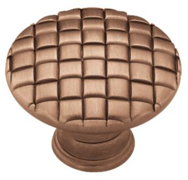 Basket Weave Knob 30mm  Antique  Copper L-PN0416-RAL-C