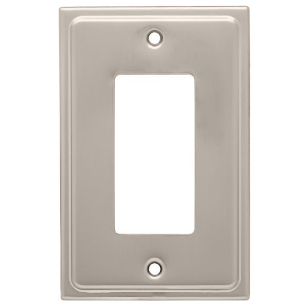 Country Fair Single DÃ©cor Wall Plate - Satin Nickel (126363)