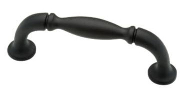 Mission Style Flat Black Cabinet handle cc 64mm L-62764BK