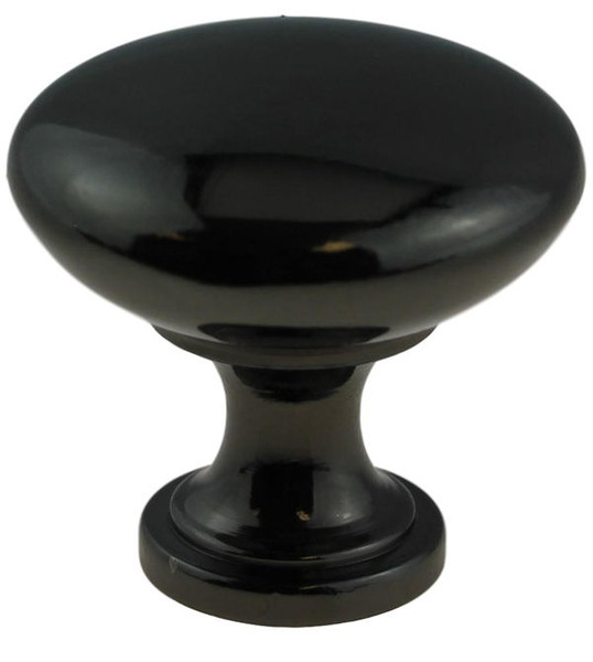 Black Stainless Steel- Black Chrome Garrett Knob LQ-P50154C-BLC-C