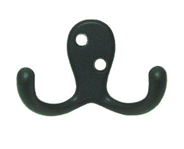 Matte Black Double Prong Hook - 2-3/4" H27-H315BLK