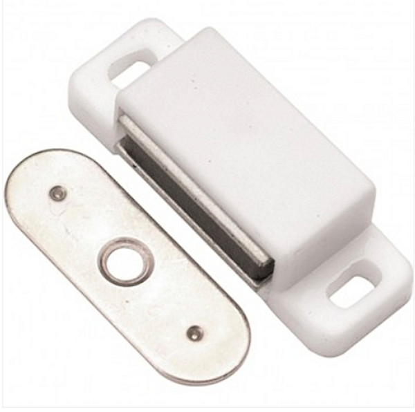 White Magnetic Catch with Screws DL-C617-WTSTSC