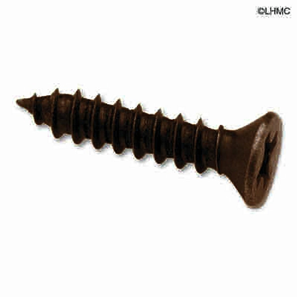 4 X 5/8" Flat Head Screw - Phillips Head - Antique Copper - (25 Pcs)