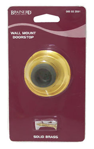 Wall Mounted Solid Brass  Doorstop L-B75107T-PL-U3