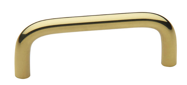 Solid Polished Brass Wire handle - 3 1/2"