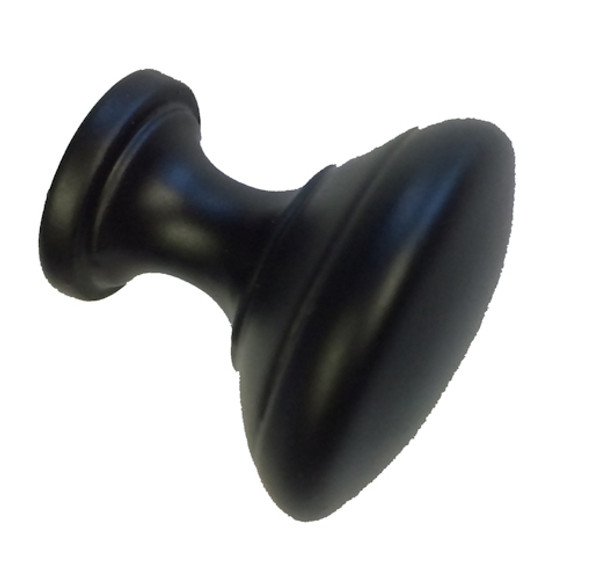 Flat Black Knob - 1 1/4" Classic P2737-1-BK