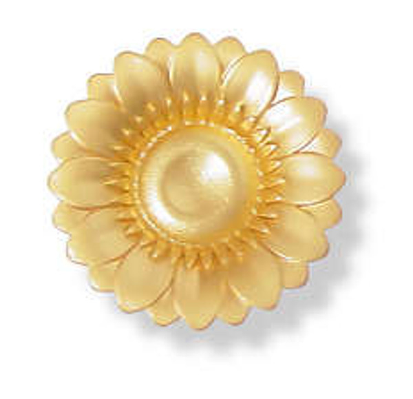 Golden Daisy Flower Knob - 1-3/8" Dia. LQ-P84071V-PG-C
