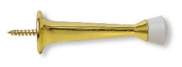Brass Plated Door Stop - 3" Pak of 2 LQ-B40004G-PB-E2