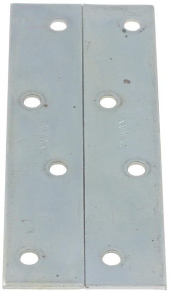 Hillman 2-PACK 4" Mending Plate with Screws - Zinc Plated  B-850244