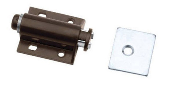 Brown Magnetic Single Touch Latch (2 Pack) C07771L-BR-U