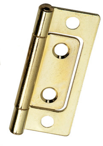 Non-Mortise Hinge - Brass Plated - 2" H11-H529ABP