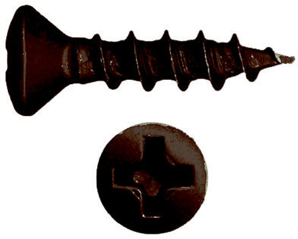 7 X 5/8" Oval Head Coarse Thread Screw - Dark Antique Copper - (25 Pcs) SCR758OPHCTORB