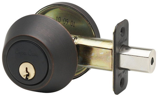 Deadbolt - Tuscan Bronze - Single Cylinder - E Series - DB2410