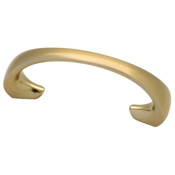 Sweepy Soft Brass Cabinet handle - 3" LQ-P18005C-SBS-C