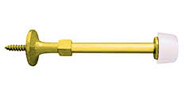 Rigid Door Stop Bright Brass Self Drilling B40016G-PB-C7