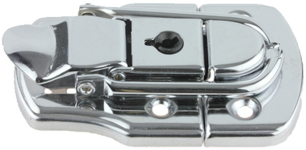 Chrome Plated Locking Draw Catch - 2 7/8" x 1 7/8"